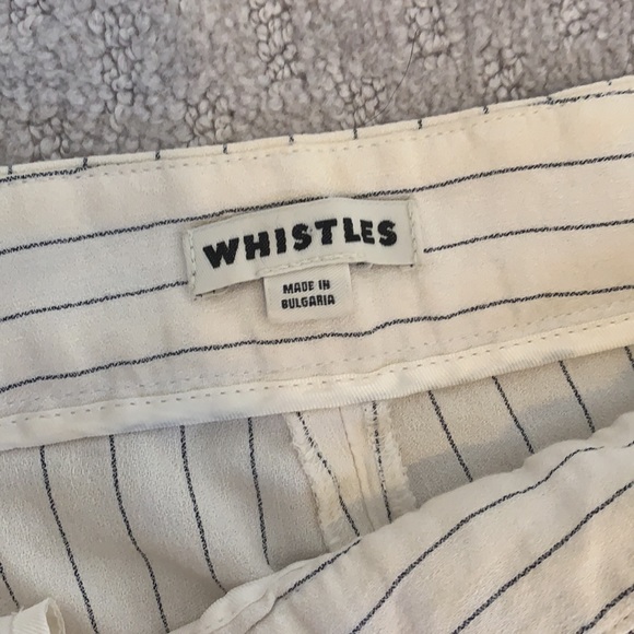 Whistles cream stripes linen pants - Picture 3 of 7